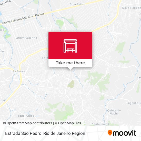 Estrada São Pedro map