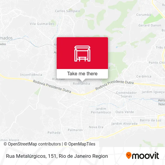 Rua Metalúrgicos, 151 map