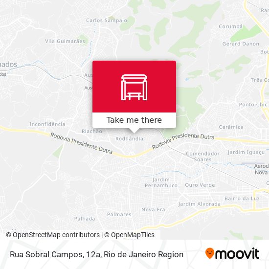 Rua Sobral Campos, 12a map
