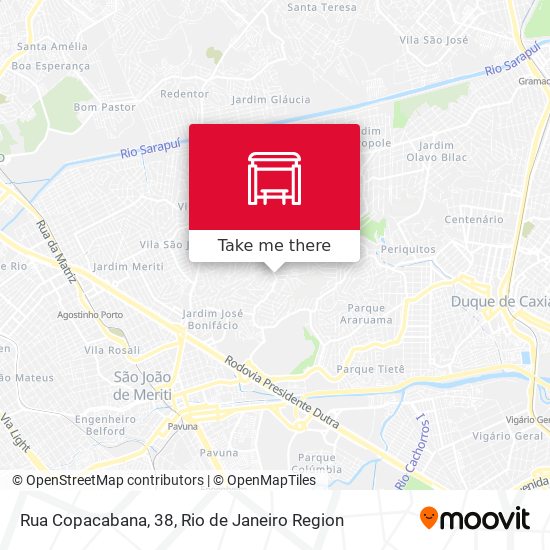 Rua Copacabana, 38 map