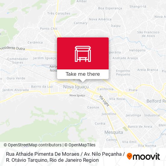 Mapa Rua Athaide Pimenta De Moraes / Av. Nilo Peçanha / R. Otávio Tarquino