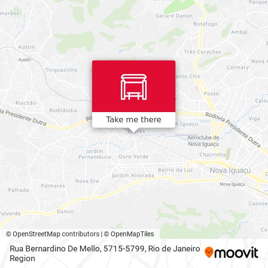Mapa Rua Bernardino De Mello, 5715-5799