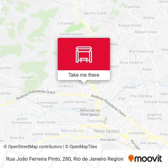 Rua João Ferreira Pinto, 280 map