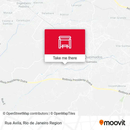 Rua Avila map