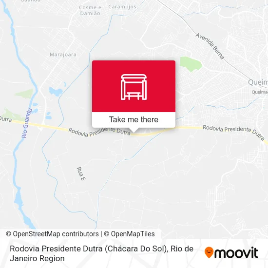 Rodovia Presidente Dutra (Chácara Do Sol) map