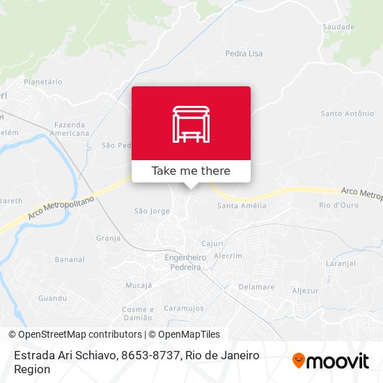 Estrada Ari Schiavo, 8653-8737 map