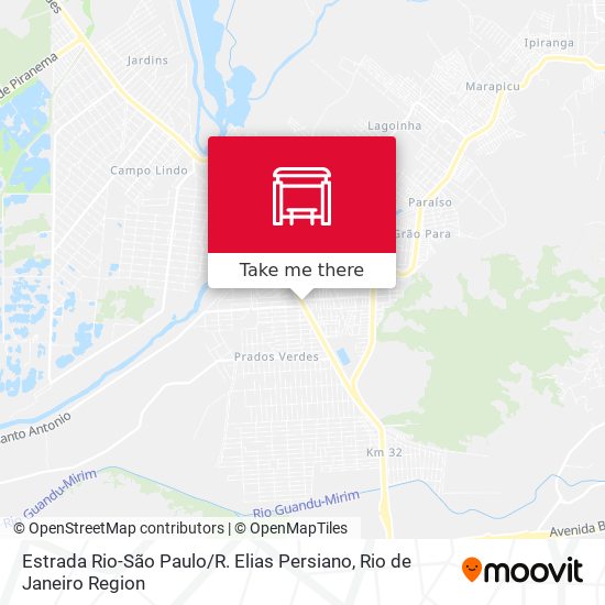Estrada Rio-São Paulo / R. Elias Persiano map