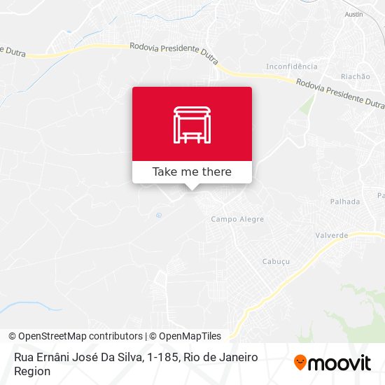 Rua Ernâni José Da Silva, 1-185 map