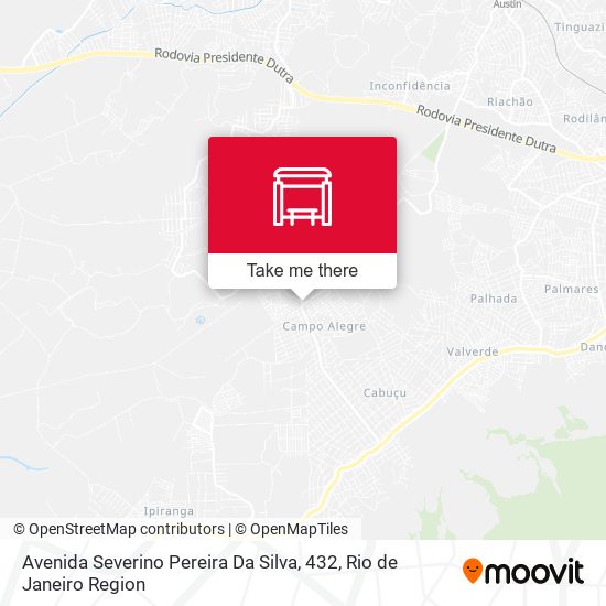 Avenida Severino Pereira Da Silva, 432 map