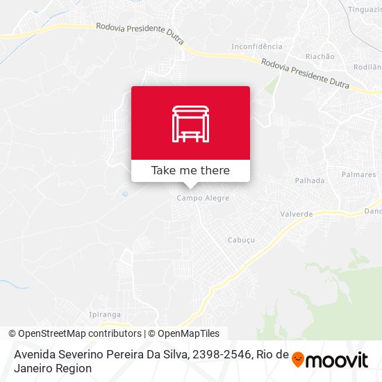 Avenida Severino Pereira Da Silva, 2398-2546 map