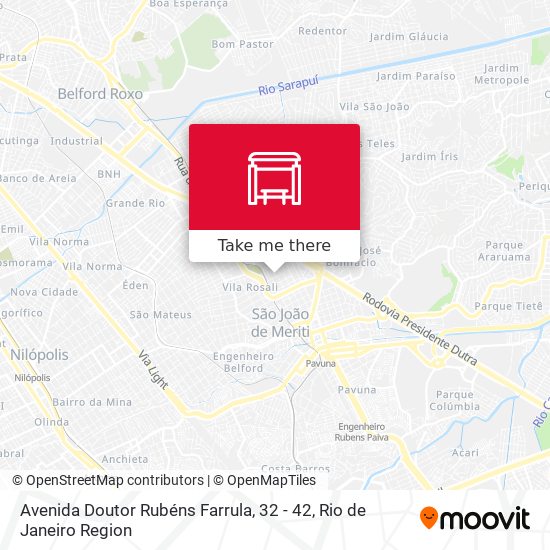 Avenida Doutor Rubéns Farrula, 32 - 42 map