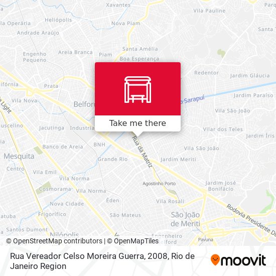 Rua Vereador Celso Moreira Guerra, 2008 map