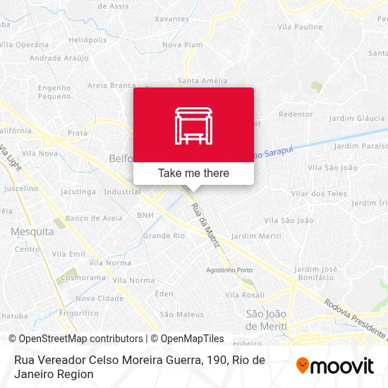 Rua Vereador Celso Moreira Guerra, 190 map