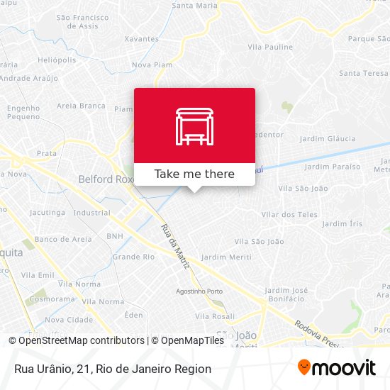 Rua Urânio, 21 map