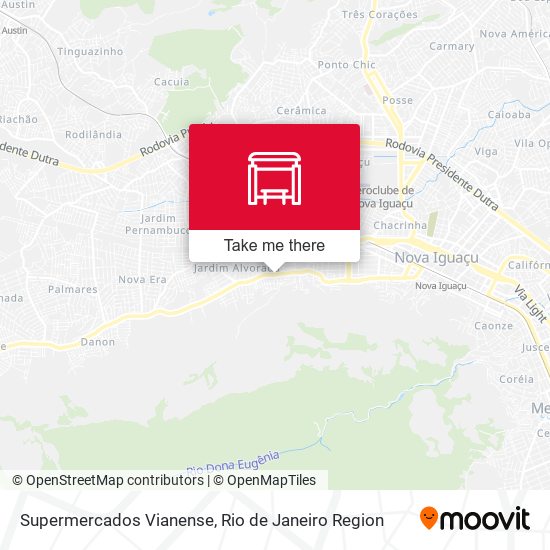 Supermercados Vianense map