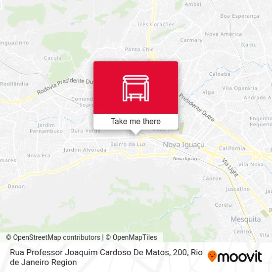 Rua Professor Joaquim Cardoso De Matos, 200 map