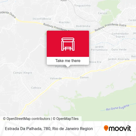 Estrada Da Palhada, 780 map