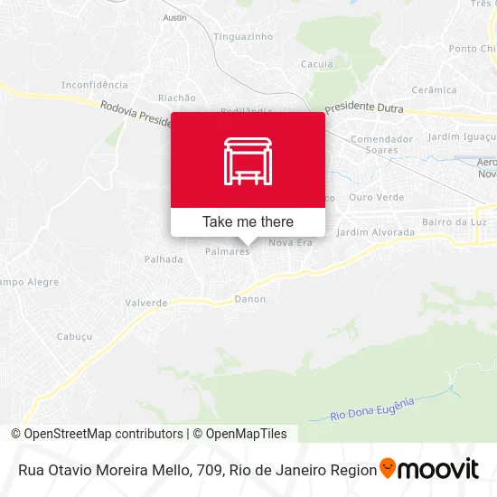 Rua Otavio Moreira Mello, 709 map