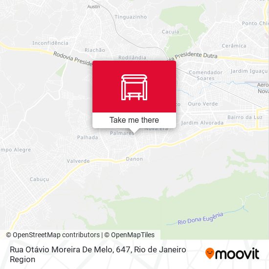 Rua Otávio Moreira De Melo, 647 map