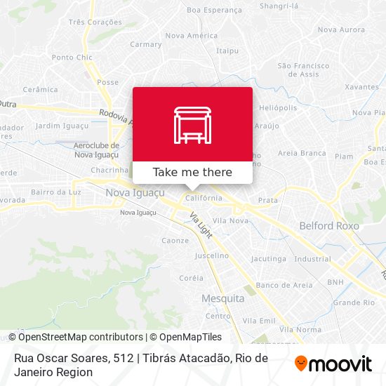Mapa Rua Oscar Soares, 512 | Tibrás Atacadão