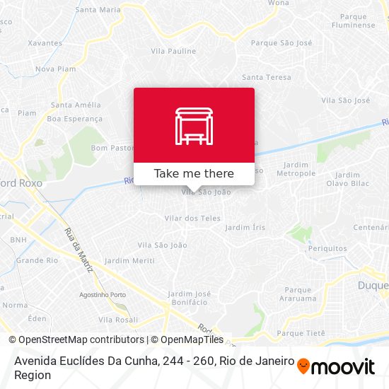 Mapa Avenida Euclídes Da Cunha, 244 - 260