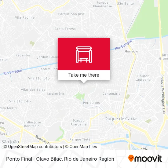 Ponto Final - Olavo Bilac map