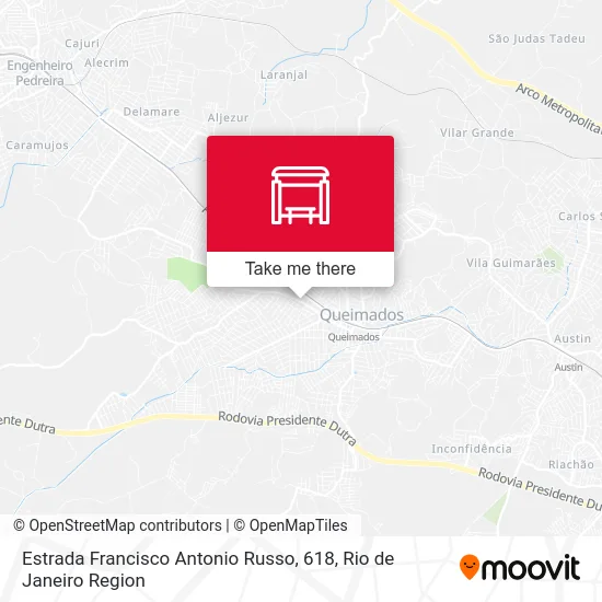 Estrada Francisco Antonio Russo, 618 map