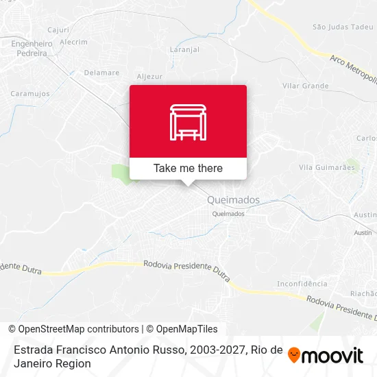 Estrada Francisco Antonio Russo, 2003-2027 map