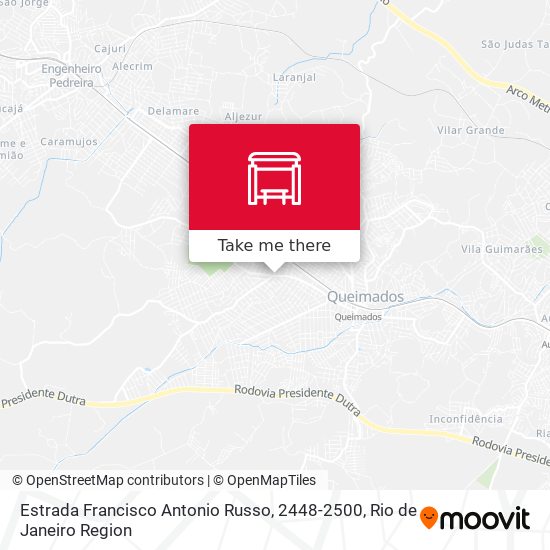 Estrada Francisco Antonio Russo, 2448-2500 map