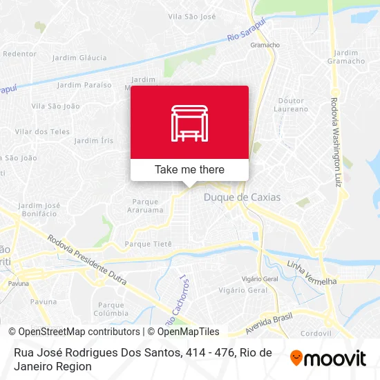 Rua José Rodrigues Dos Santos, 414 - 476 map