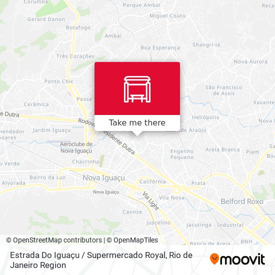 Estrada Do Iguaçu / Supermercado Royal map