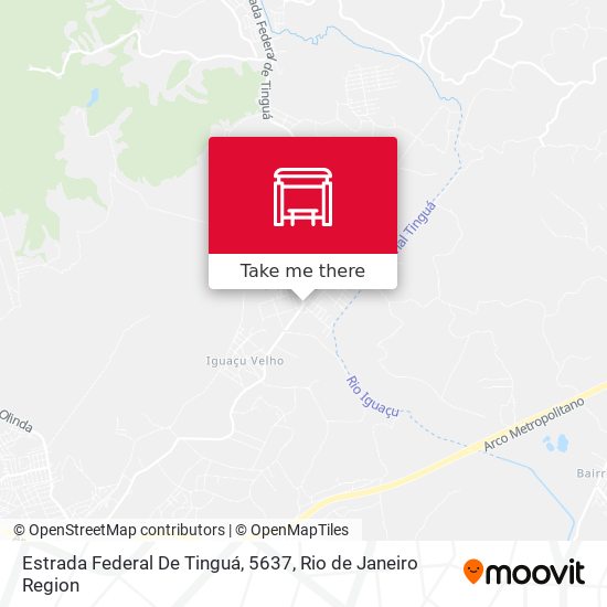 Estrada Federal De Tinguá, 5637 map
