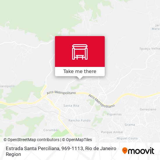 Estrada Santa Perciliana, 969-1113 map