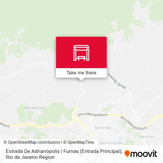 Estrada De Adrianópolis | Furnas (Entrada Principal) map
