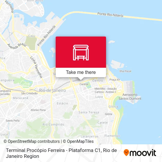 Terminal Procópio Ferreira - Plataforma C1 map