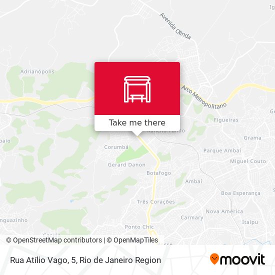 Rua Atílio Vago, 5 map