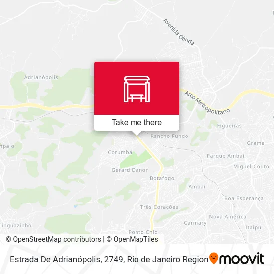 Estrada De Adrianópolis, 2749 map