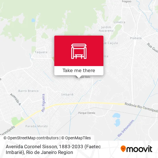 Avenida Coronel Sisson, 1883-2033 (Faetec Imbariê) map