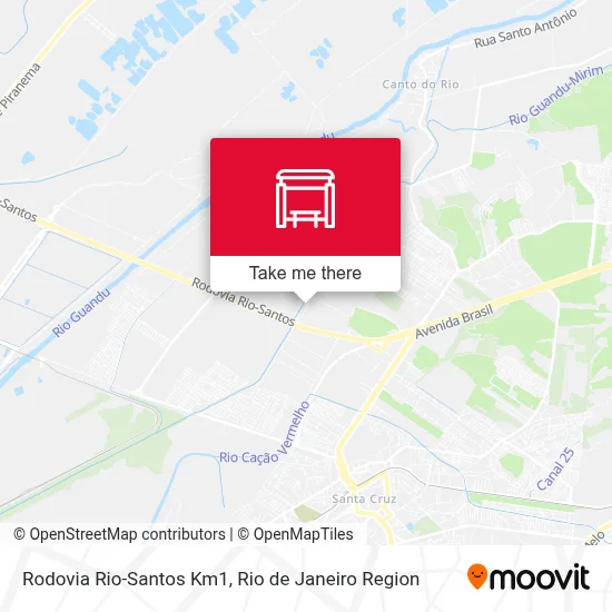 Rodovia Rio-Santos Km1 map
