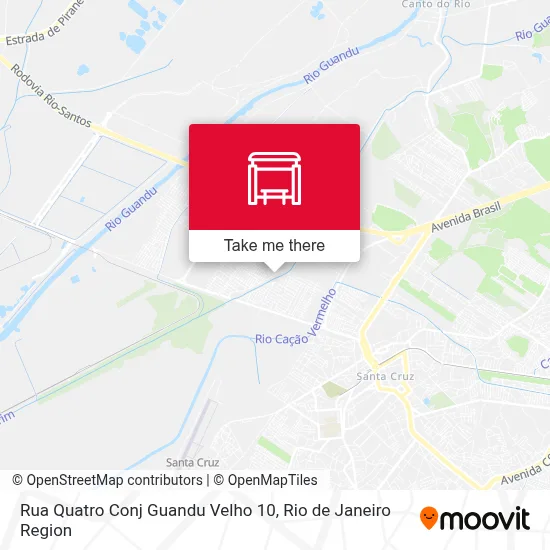 Rua Quatro Conj Guandu Velho 10 map