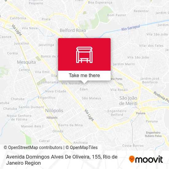 Avenida Domingos Alves De Oliveira, 155 map