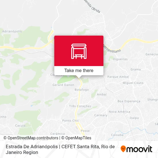 Estrada De Adrianópolis | CEFET Santa Rita map