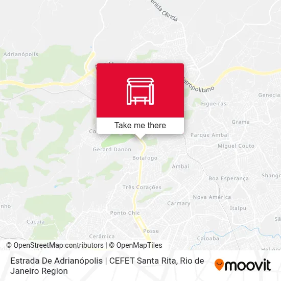 Estrada De Adrianópolis | CEFET Santa Rita map