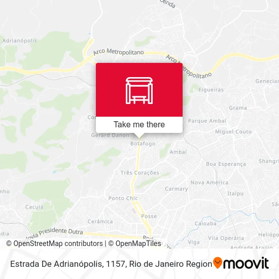 Estrada De Adrianópolis, 1157 map