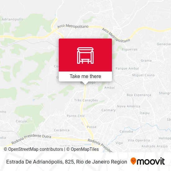 Estrada De Adrianópolis, 825 map