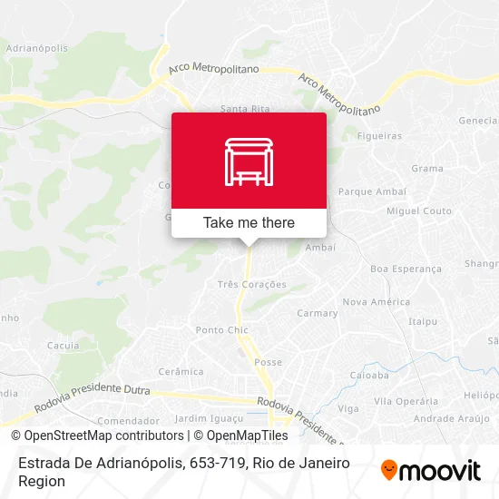 Estrada De Adrianópolis, 653-719 map