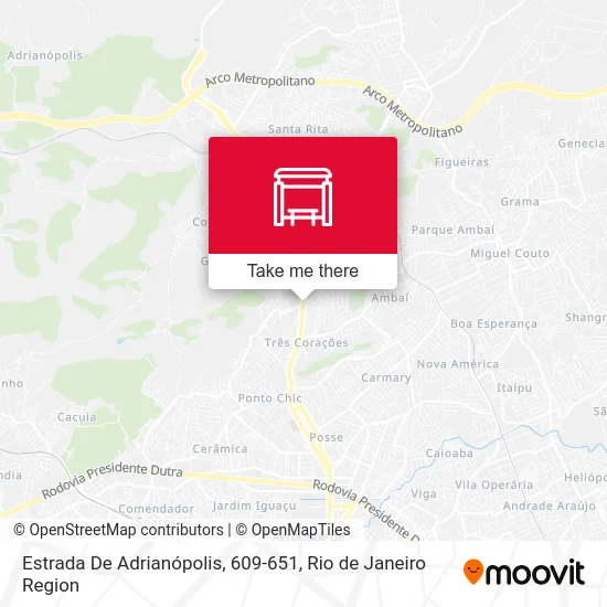 Estrada De Adrianópolis, 609-651 map