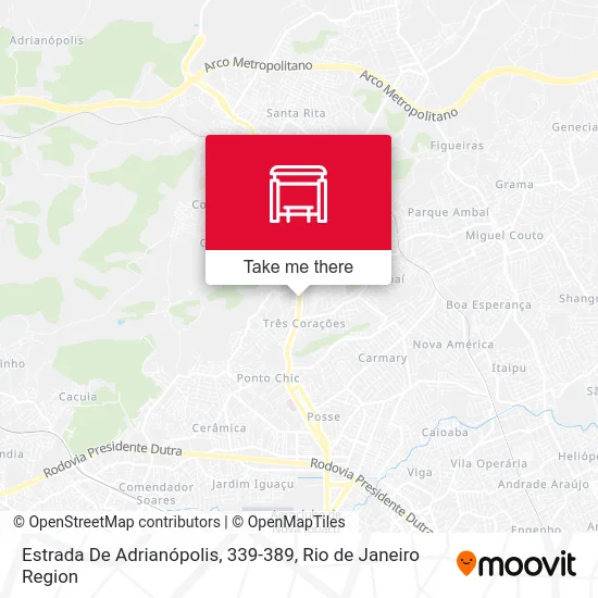 Estrada De Adrianópolis, 339-389 map