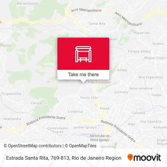 Estrada Santa Rita, 769-813 map