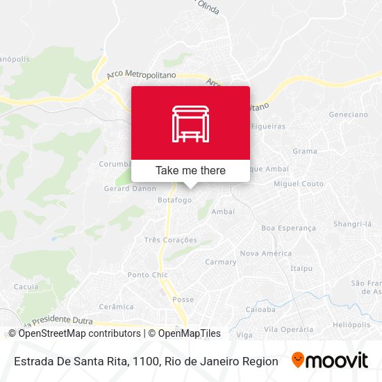 Estrada De Santa Rita, 1100 map